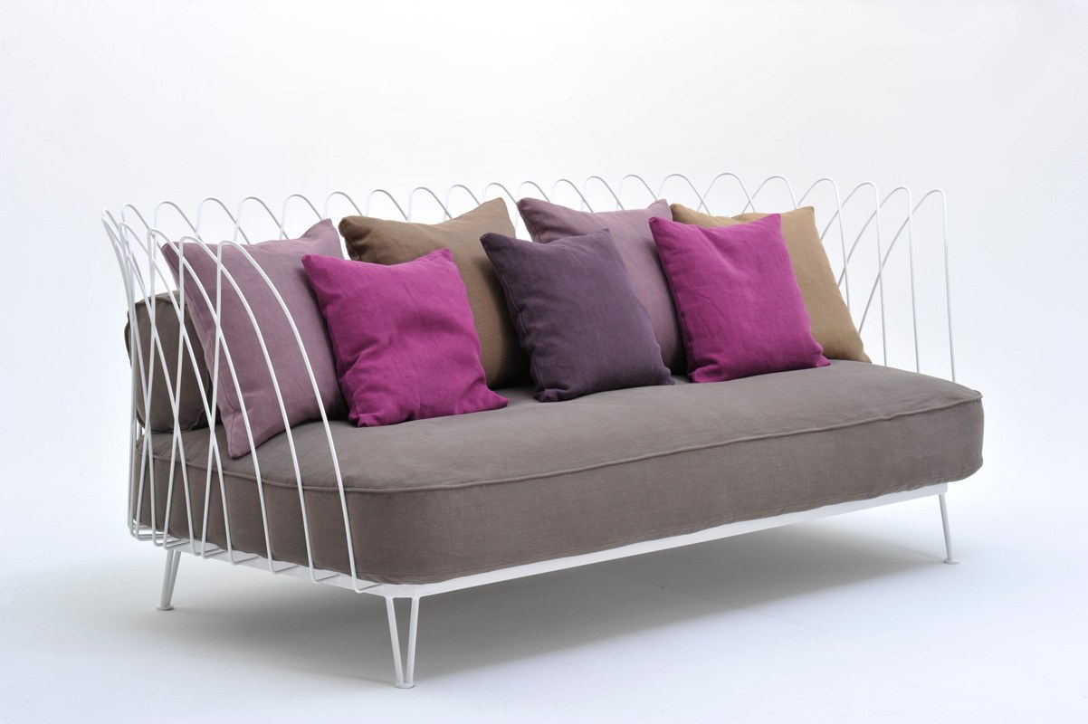 Varaschin Swirl Sofa - CUSHIONS INCLUDED: SCHIENALI 2 pz, 35X60 2 pz, 45X45 4 pz