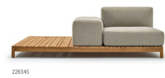 Barcode modular sofa composition with deck (110 220 20 90 52 67 90 40 90)