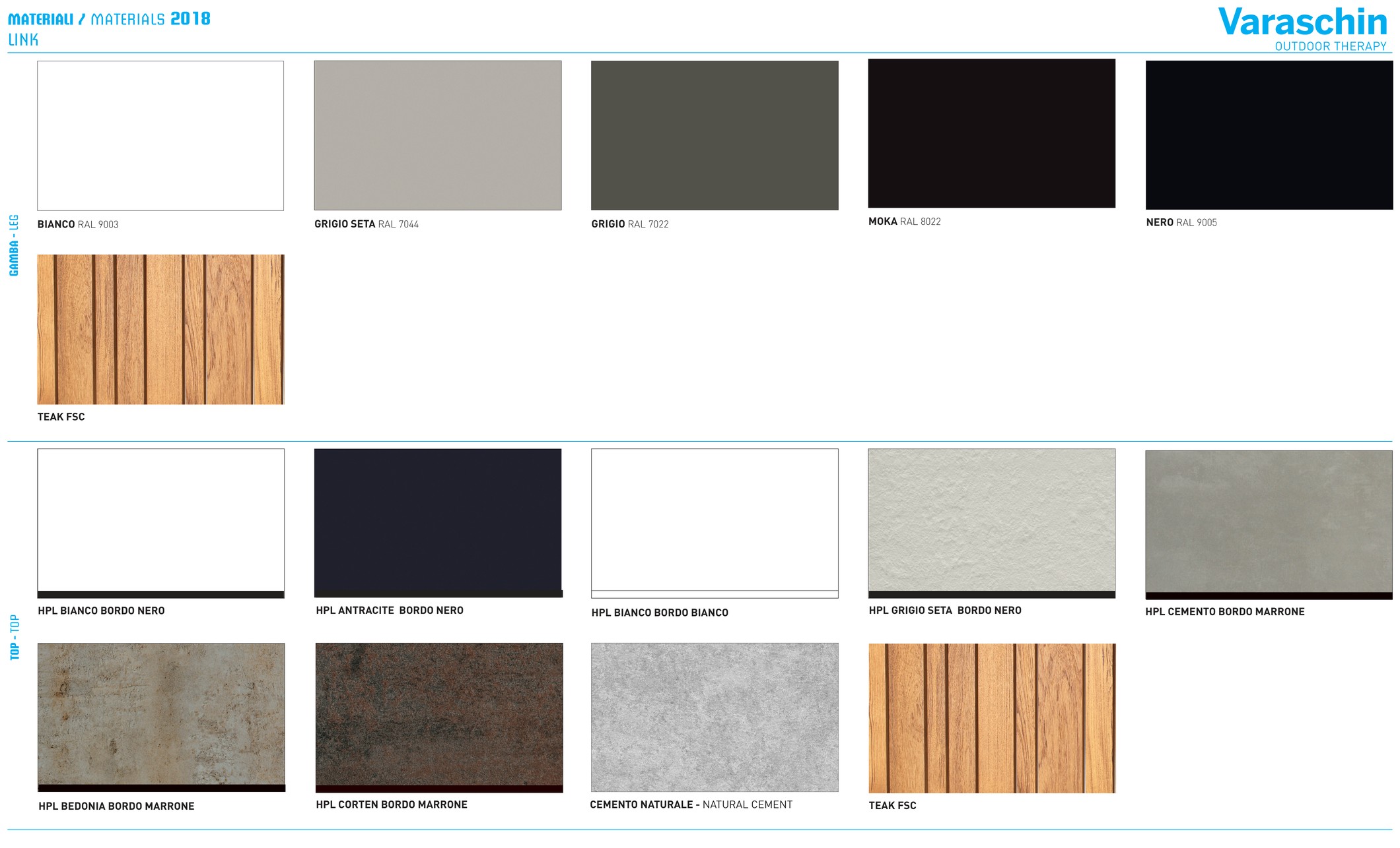 MATERIALI / MATERIALS 2018 — LINK