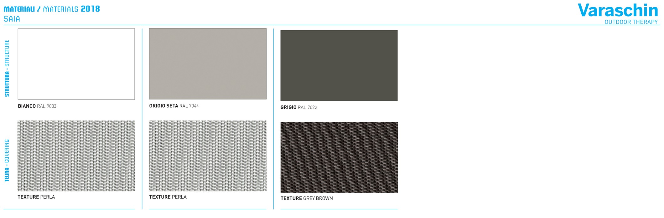 MATERIALI / MATERIALS 2018 — SAIA